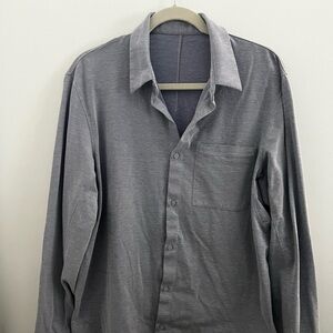 Lululemon Men's Blue Commission Button-Down Shirt